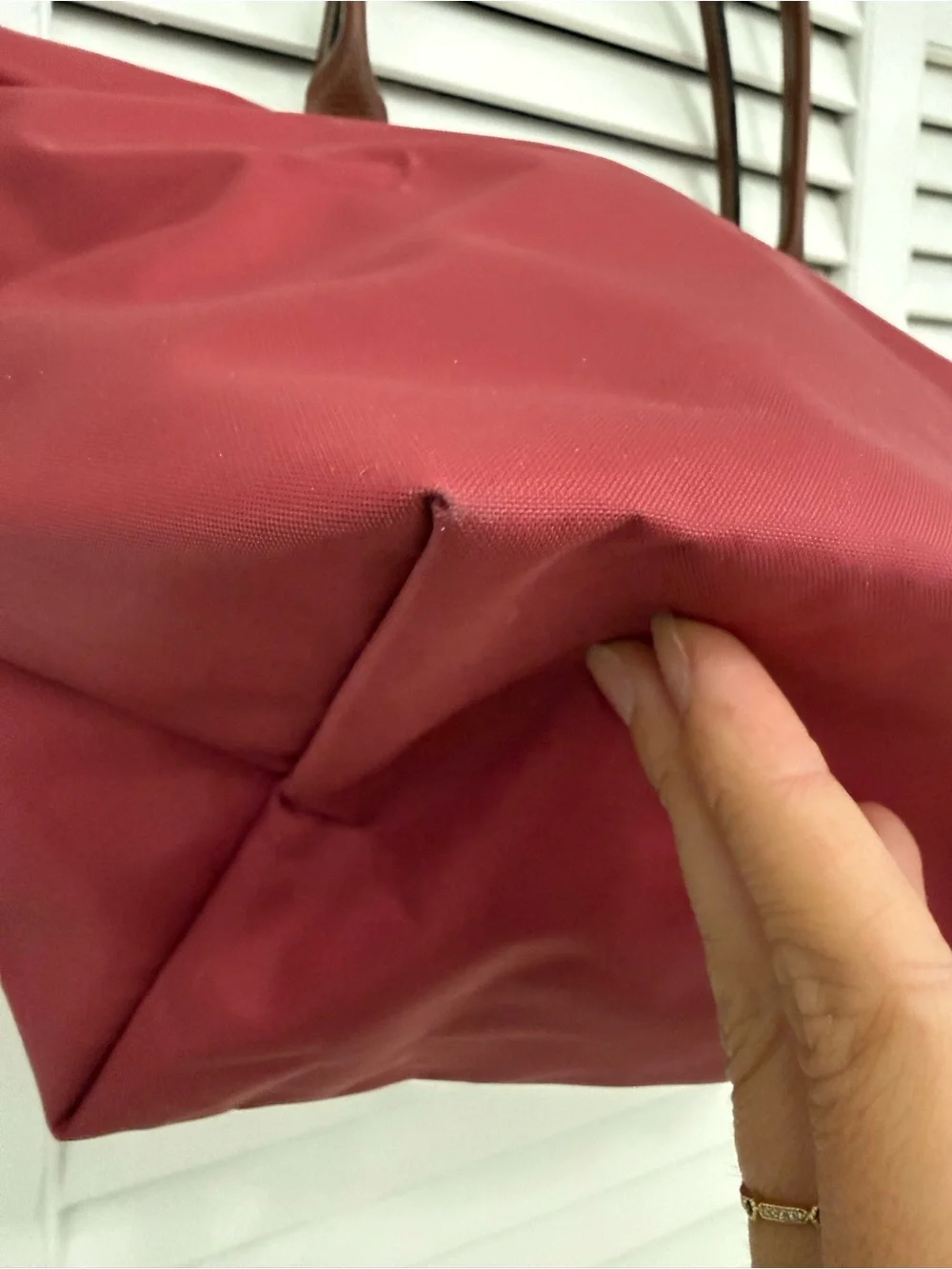 Longchamp Le Pliage Original Large Nylon Shoulder Tote Bag Fig - Picture 7 of 11